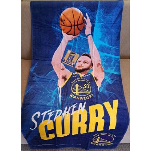 New Stephen Curry Golden State Warriors Beach Bath Pool Gift Towel NBA Team GSW - Picture 2 of 3